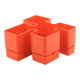 Vastill orange plastic planter by Michael McCann