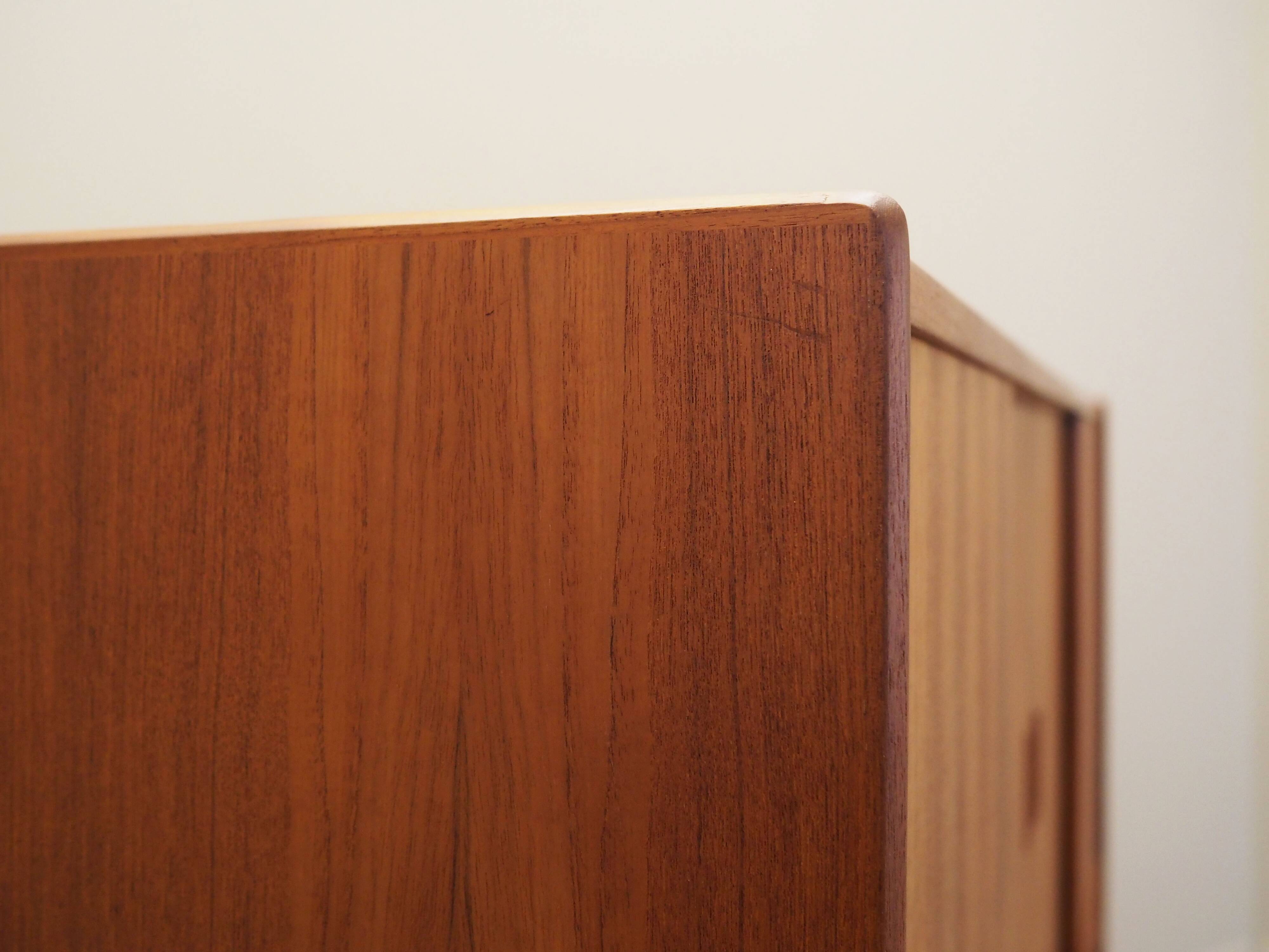 Enfilade en teck, design danois, années 1970, fabriqué par Børge Dam