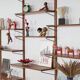 Modular shelving from the 1960s — Danish teak veneer wall system