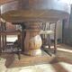 Monastery table with Occitan cross + 4 chairs - 20th century