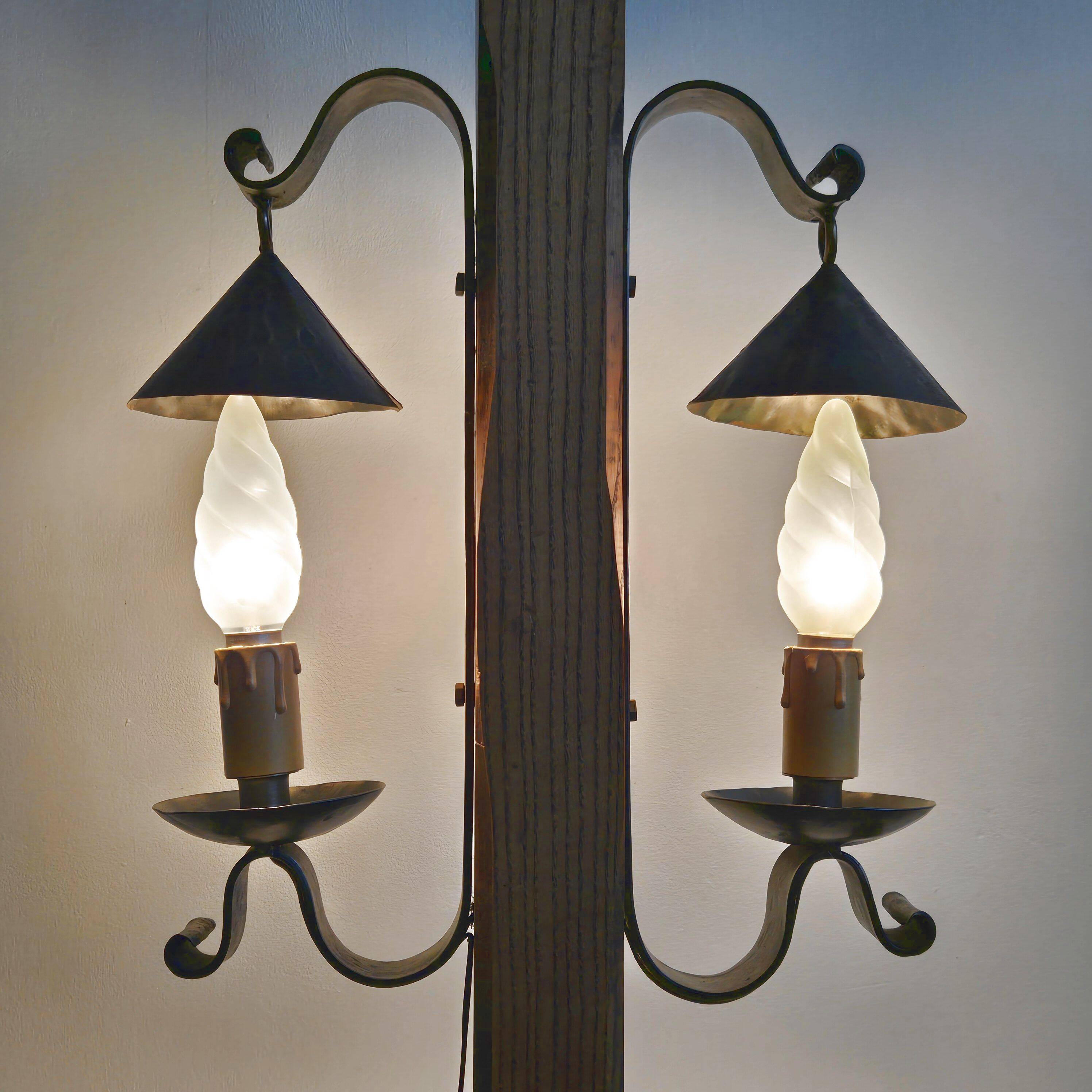 Vintage brutalist floor lamp 1970