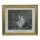 Gravure 19ème d'après Boilly LA LECON D'UNION CONJUGALE