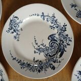 5 flat plates Terre de fer HB & Cie