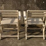 Pair of garden armchairs