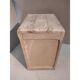 Medicine cabinet in vintage grey patinated wood and red cross