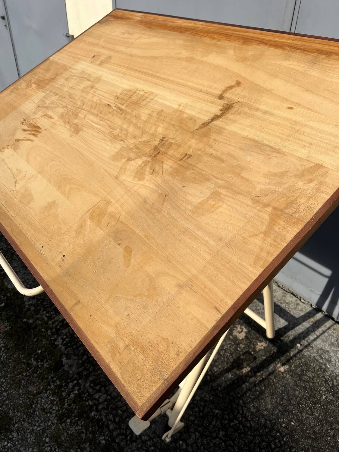 Table à dessin industrielle vintage Heliolithe