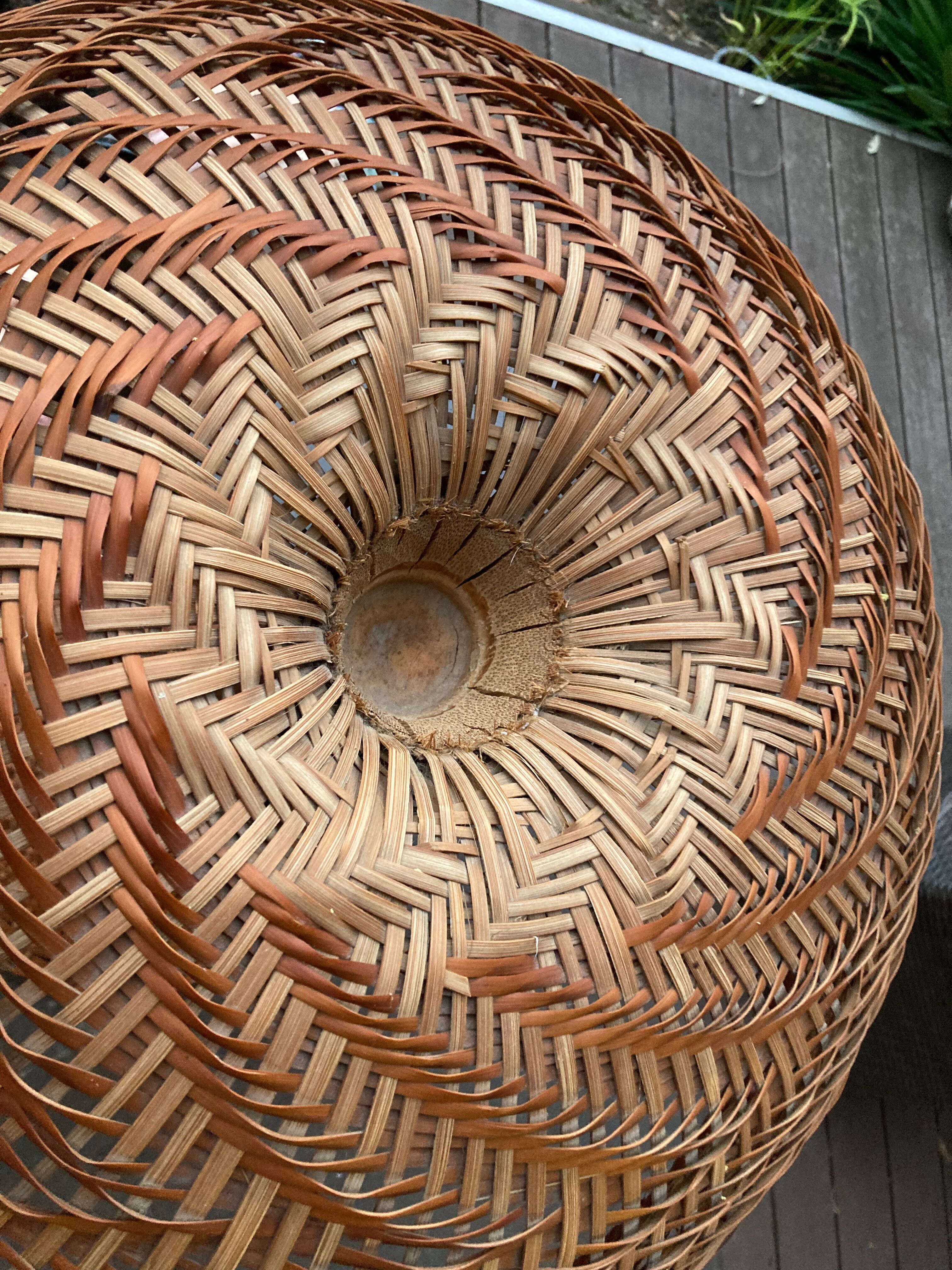Vintage rattan lamp