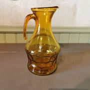 Vintage yellow glass jug