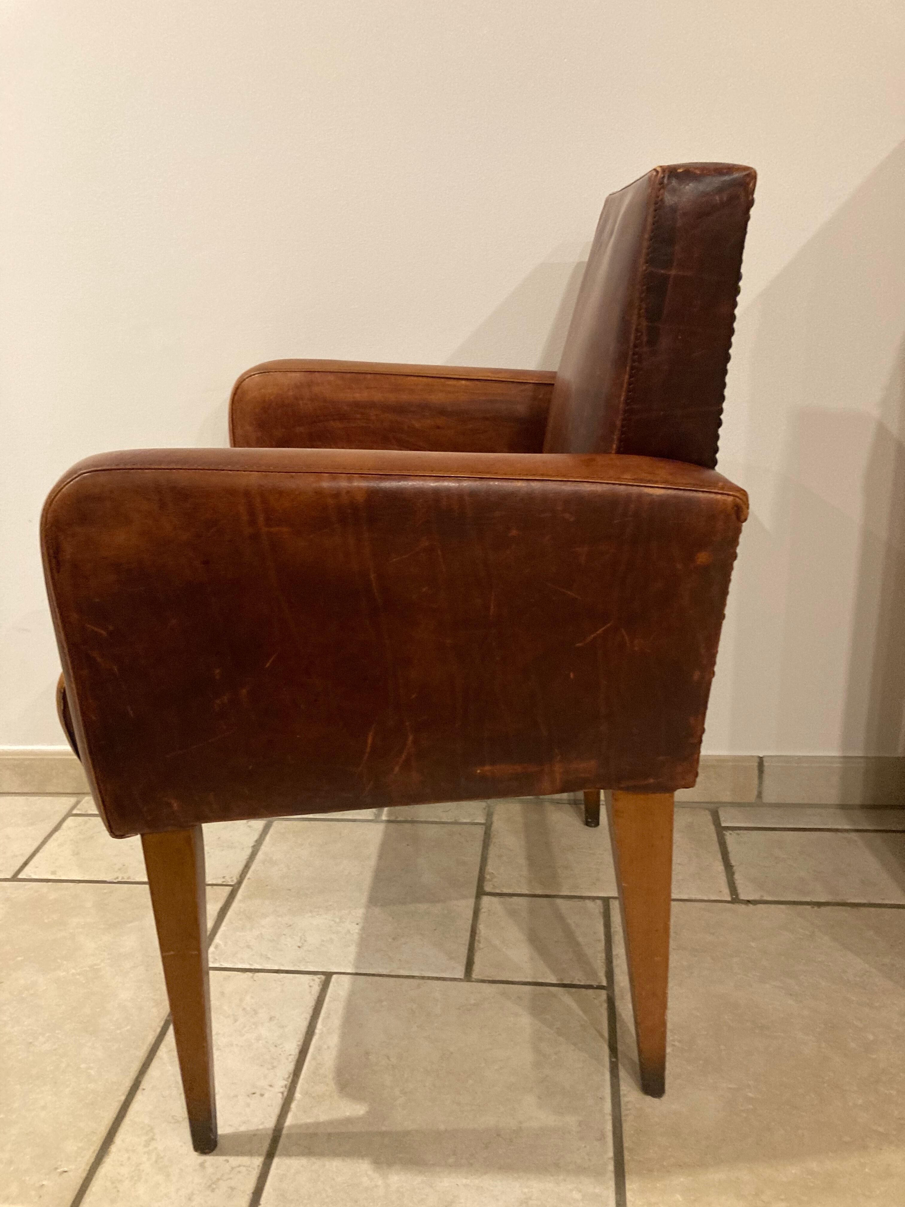 Leather armchair