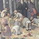 Children in the Monceau Garden. HST circa 1940. Signed Gilles. 81.5 x 65cm