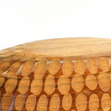 Coupe en bois scarifié en forme de pirogue