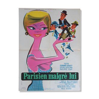 Cinema poster: Parisien Despite Himself 60*80cm