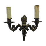 Old double bronze applique