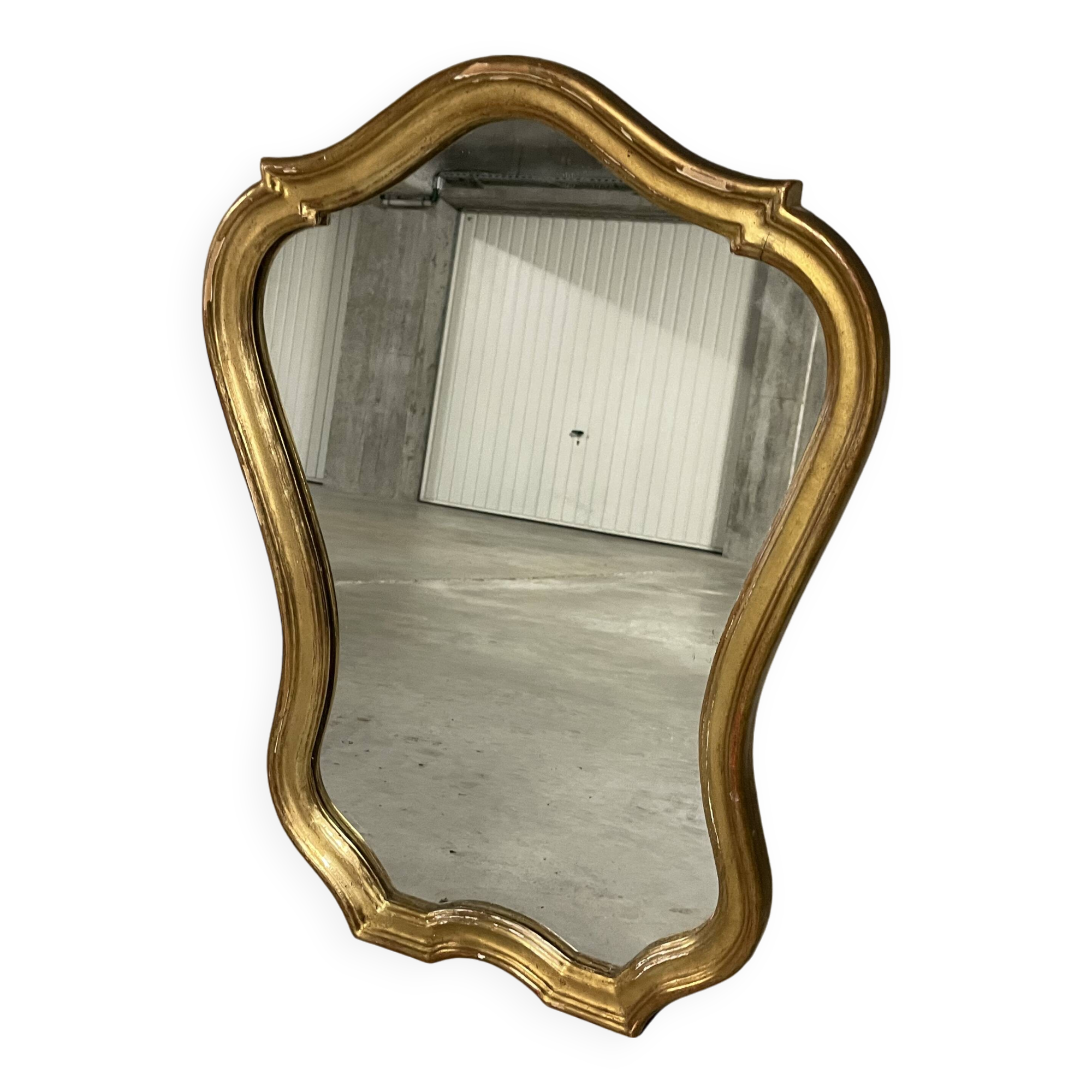 Old gold mirror