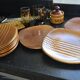 12 flat/asparagus plates from the 70s-80s