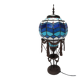 Tiffany-style stained glass table hot air balloon lamp