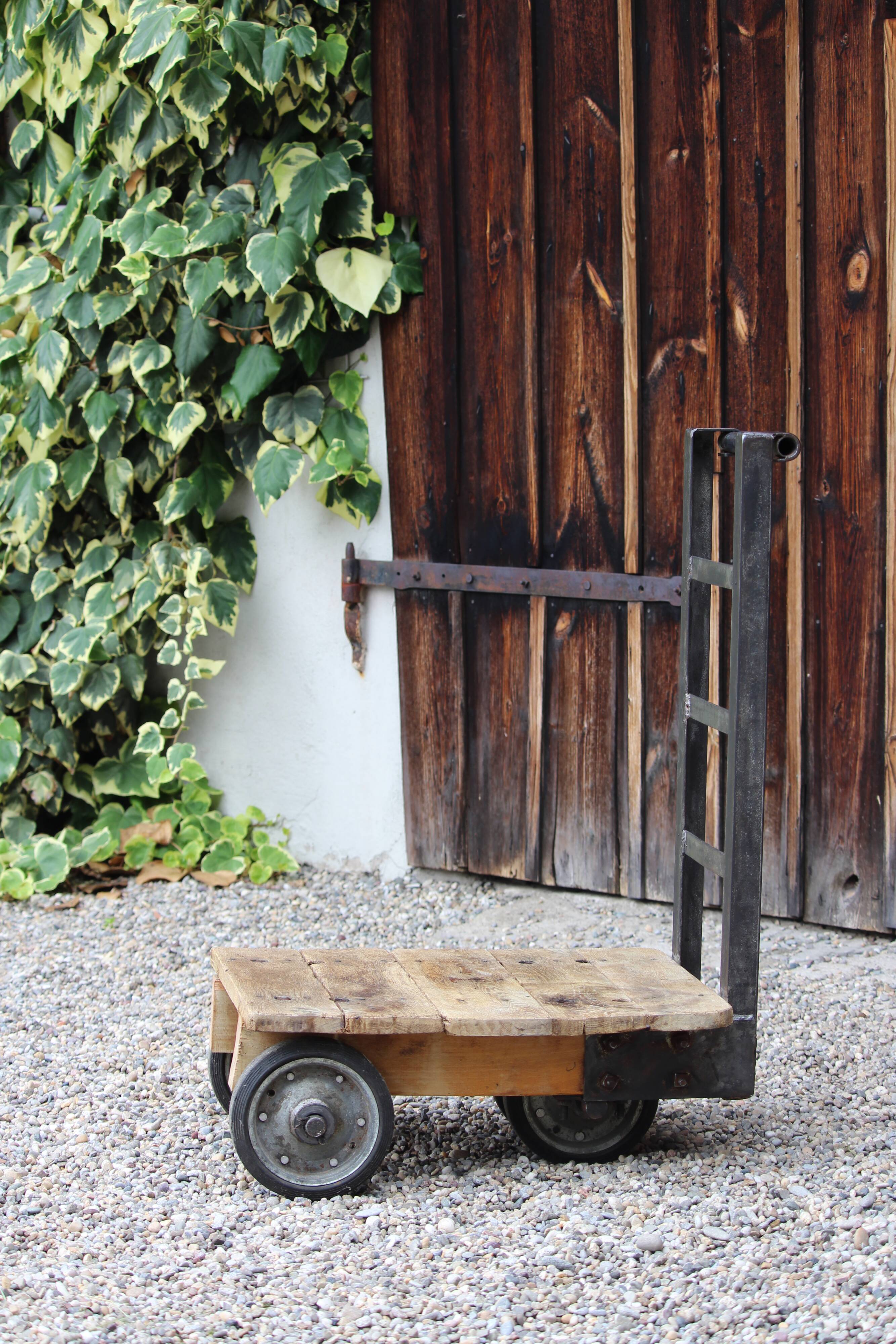 Old industrial style trolley