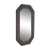 Miroir laiton repoussé, 74x43cm