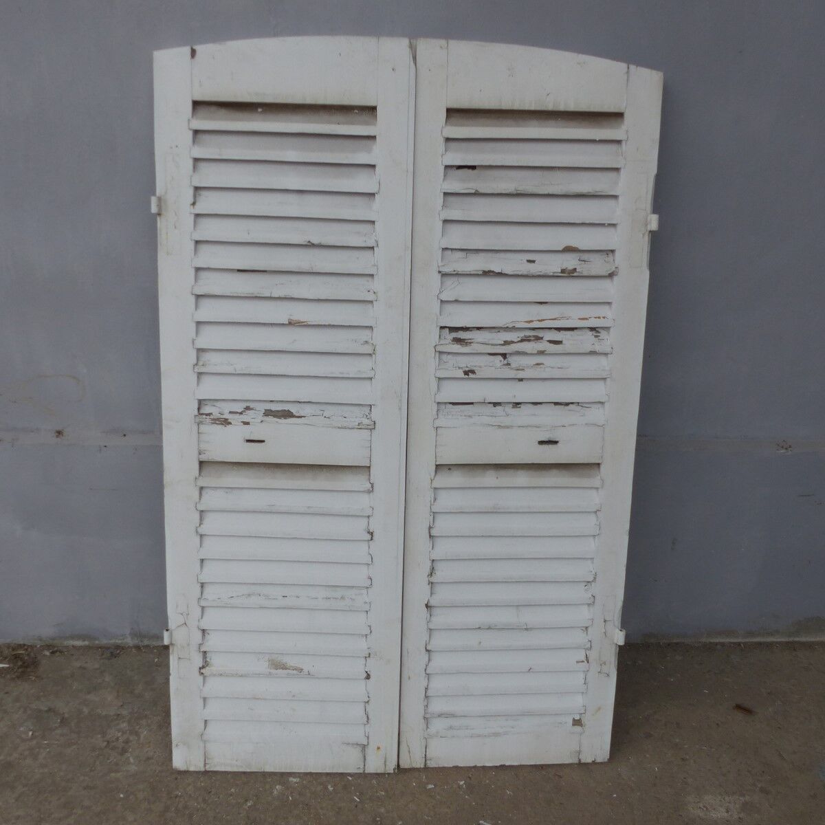 Wooden shutters louvers 2 swings L 49.5 x H 152 cm