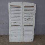 Wooden shutters louvers 2 swings L 49.5 x H 152 cm