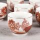 Lot de 6 tasses de thé, JAPON