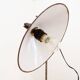 Industrial desk lamp with cobalt blue enamel shade - 1950s