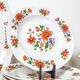 Table service in vintage earthenware Mills of Wolves "ORCHIES" 44 pieces