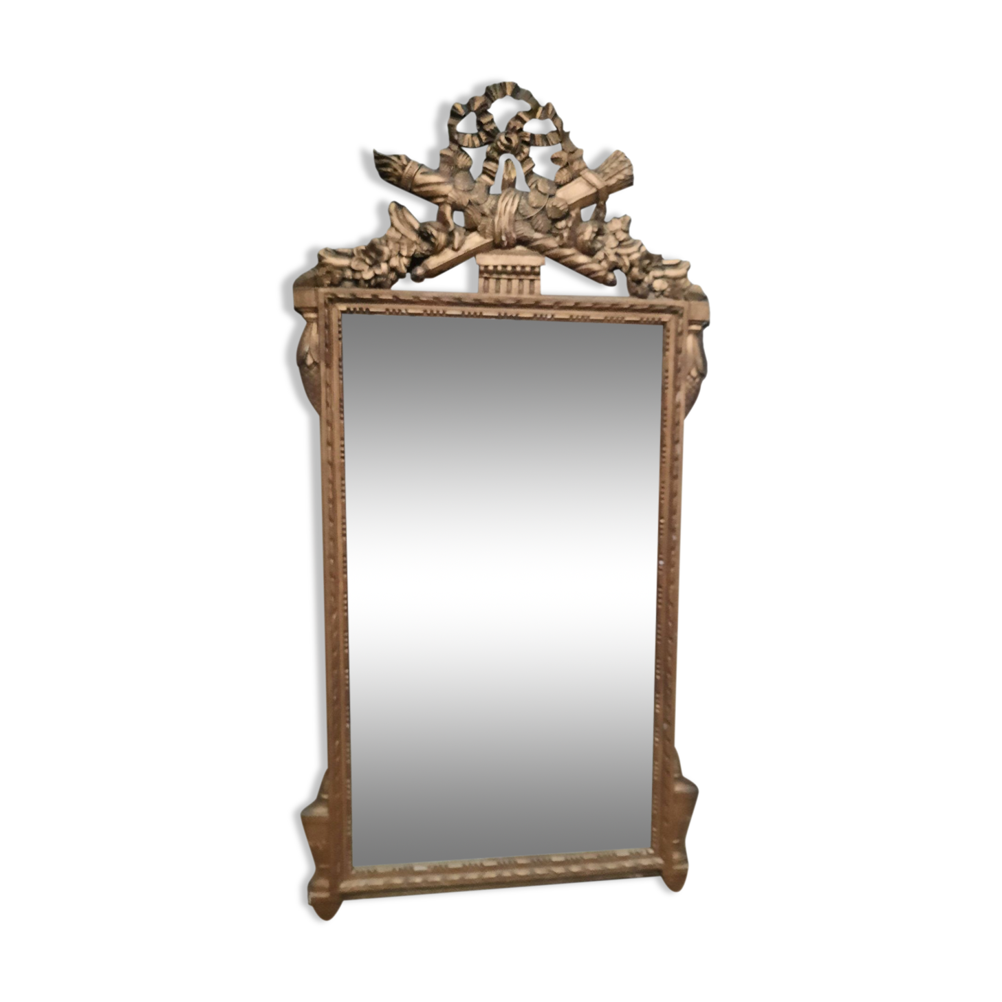 Louis XVI style golden mirror