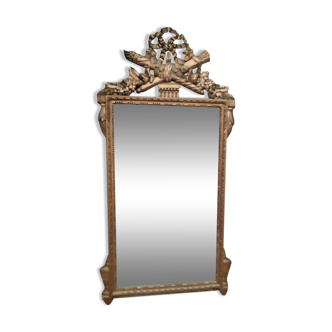 Louis XVI style golden mirror