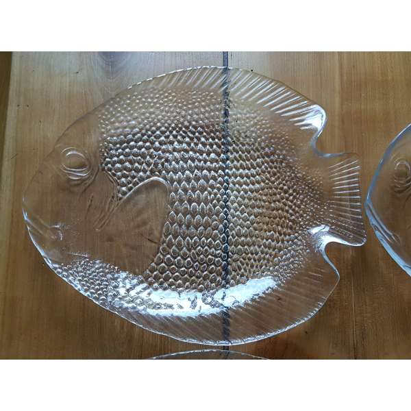 Set Of 6 Arcoroc Fish Plates Selency Set Of 6 Arcoroc Fish Plates Selency