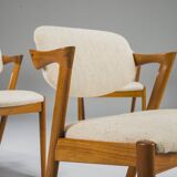 Dining Chairs Model 42 in Teak, Kai Kristiansen for Schou Andersen, 1960s,