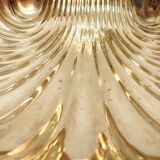 Brass tray in the shape of a shell. Spain, 1970s.