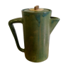 Green emailed sandstone teapot