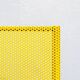 Perforated Metal Yellow Italian Chairs by Flyline, 1970s, Set of 4