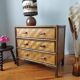 Commode vintage en rotin