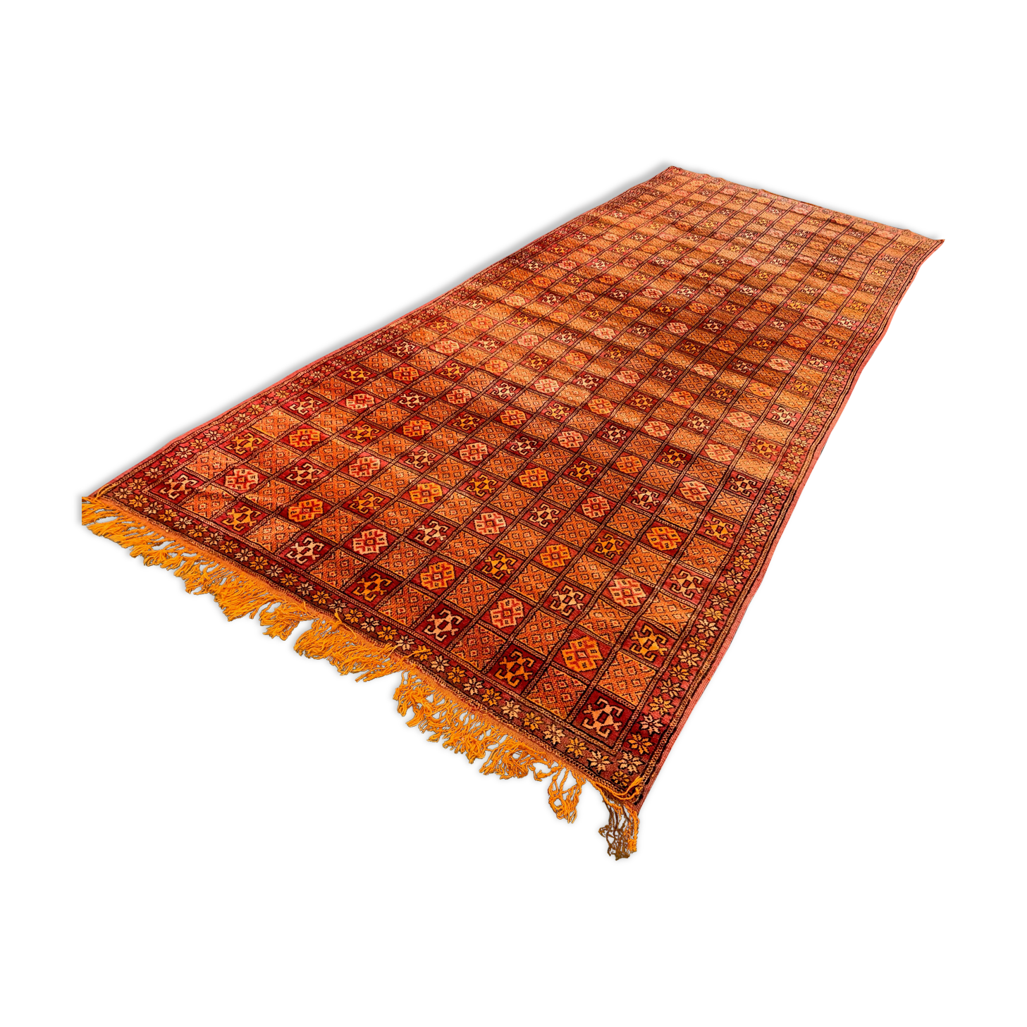 Vintage moroccan rug 400x176 cm berber atlas, tribal