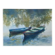 Watercolor painting "the boats under the trees" by togla leris + frame