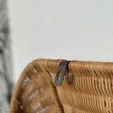 Rattan magazine holder 1970