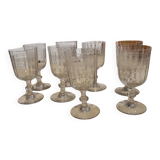 Set of 8 Baccarat glasses