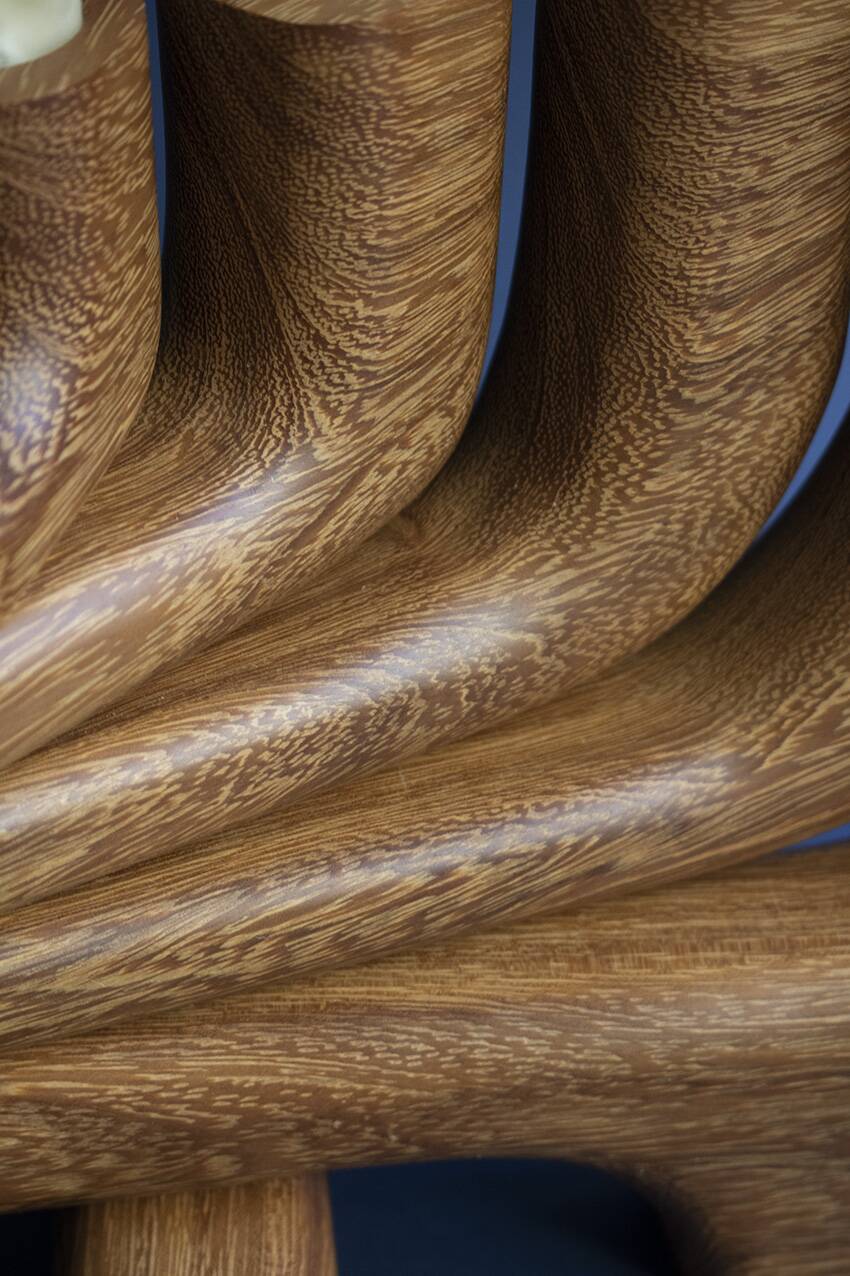 Wooden candle holder - Candelabro Paloma