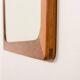 Scandinavian mid century teak mirror with a console, 1960s