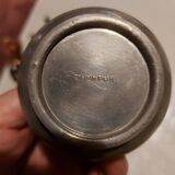Pewter soliflore vase signed Leboeuf