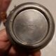 Single-stem vase in pewter signed Leboeuf