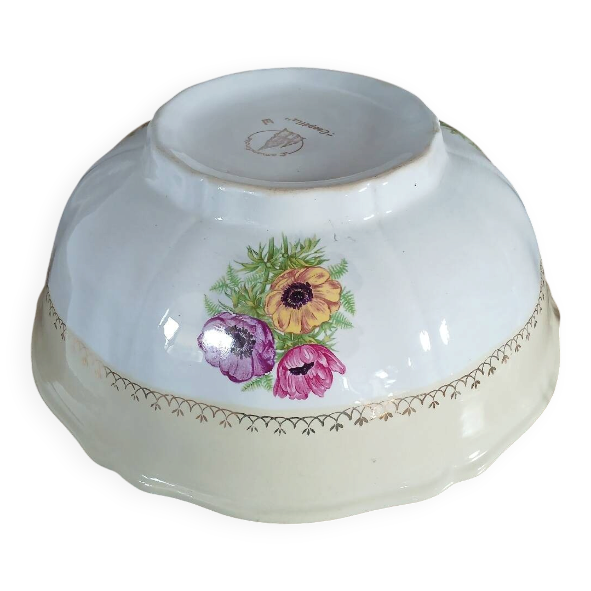 Antique salad bowl L'Amandinoise