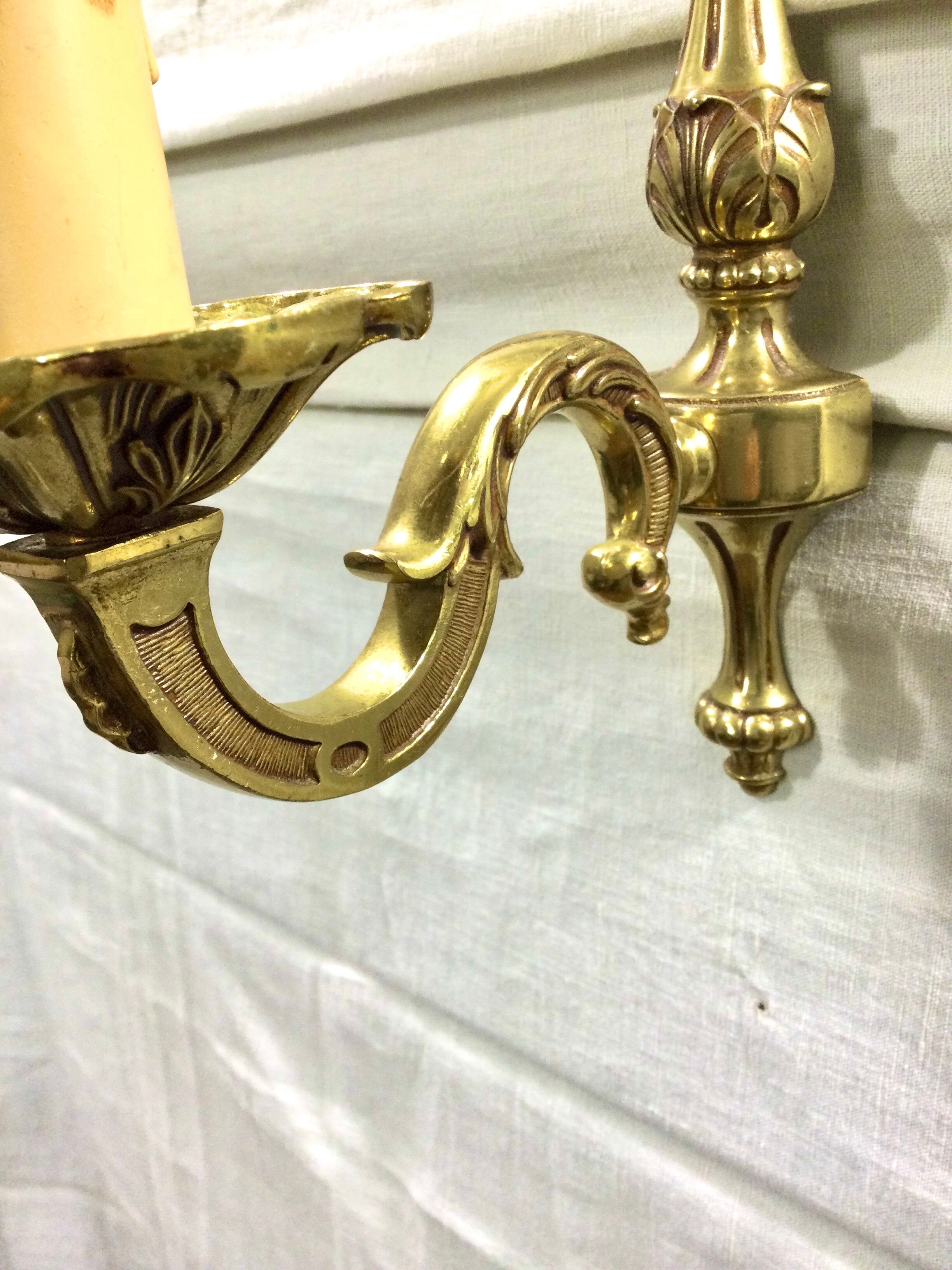 Sconce 1 bronze light in Louis XV style