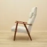 Danish teak lounge chair with new velour upholstery, 1960s