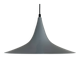 Gray trompet pendant light