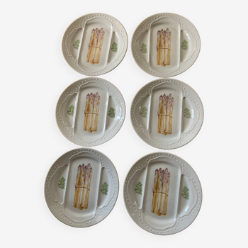 Porcelain asparagus plates