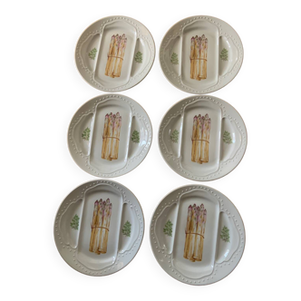 Porcelain asparagus plates