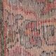 Red cream floral design runner rug long handmade oriental wool carpet 130x273cm